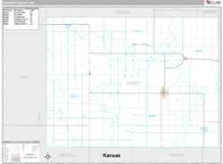 Pawnee County, NE Wall Map