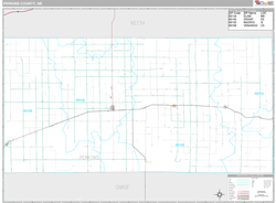 Perkins County, NE Wall Map