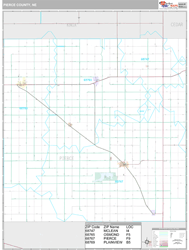 Pierce County, NE Wall Map