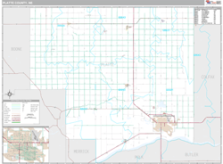 Platte County, NE Wall Map