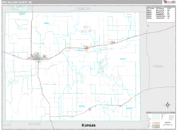 Red Willow County, NE Wall Map