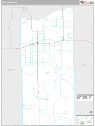 Rock County, NE Wall Map