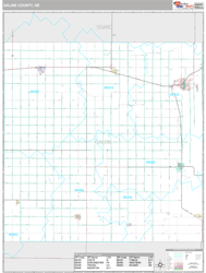 Saline County, NE Wall Map