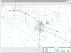 Scotts Bluff County, NE Wall Map