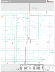 Thayer County, NE Wall Map