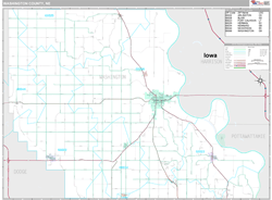 Washington County, NE Wall Map