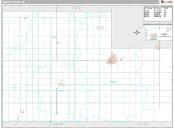 Wayne County, NE Wall Map