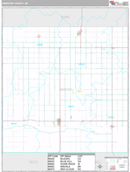 Webster County, NE Wall Map