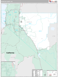 Douglas County, NV Wall Map