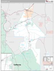 Lyon County, NV Wall Map