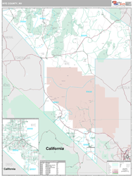 Nye County, NV Wall Map