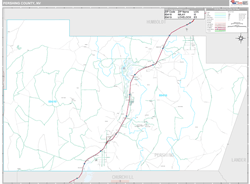 Pershing County, NV Wall Map