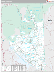 Carroll County, NH Wall Map