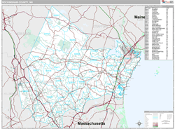 Rockingham County, NH Wall Map