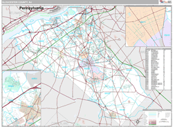 Gloucester County, NJ Zip Code Wall Map