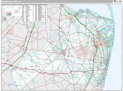 Monmouth County, NJ Zip Code Wall Map