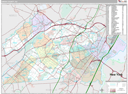 Union County, NJ Wall Map