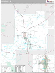 Chaves County, NM Wall Map