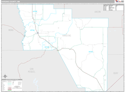 Harding County, NM Wall Map