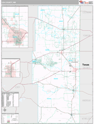 Lea County, NM Wall Map