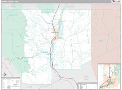 Sierra County, NM Wall Map