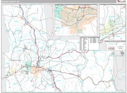 Broome County, NY Zip Code Wall Map