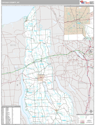 Cayuga County, NY Wall Map