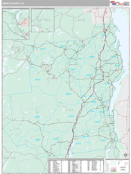 Essex County, NY Zip Code Wall Map