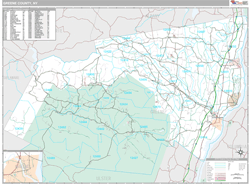 Greene County, NY Wall Map