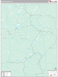 Hamilton County, NY Wall Map