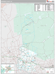 Herkimer County, NY Zip Code Wall Map