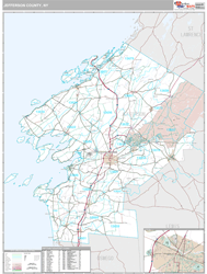 Jefferson County, NY Wall Map