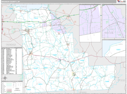 Madison County, NY Zip Code Wall Map