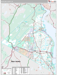 Rockland County, NY Zip Code Wall Map