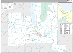 Schuyler County, NY Wall Map