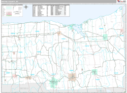 Wayne County, NY Zip Code Wall Map