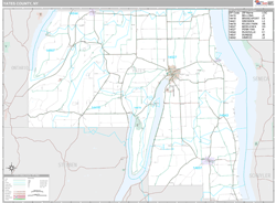 Yates County, NY Wall Map