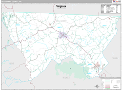 Alleghany County, NC Wall Map