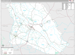 Bladen County, NC Wall Map