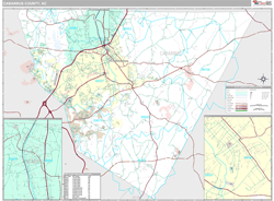 Cabarrus County, NC Wall Map