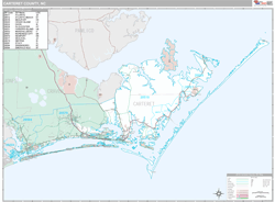 Carteret County, NC Wall Map