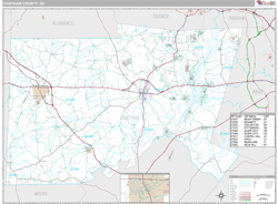 Chatham County, NC Wall Map