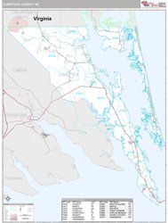 Currituck County, NC Wall Map