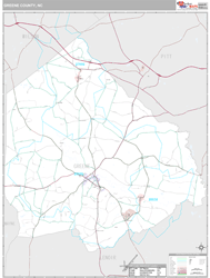 Greene County, NC Wall Map