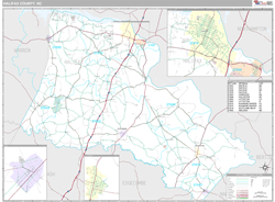 Halifax County, NC Wall Map
