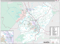 Henderson County, NC Wall Map