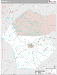 Hoke County, NC Wall Map