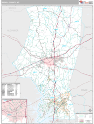 Iredell County, NC Wall Map