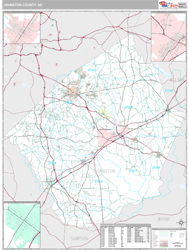 Johnston County, NC Wall Map