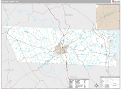Lincoln County, NC Wall Map